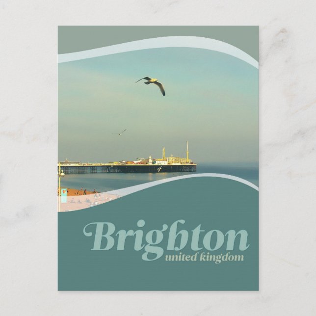 Postal de Gaviota Brighton Pier (Anverso)