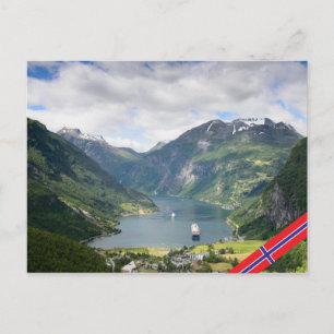 Postal de Geirangerfjord en Noruega