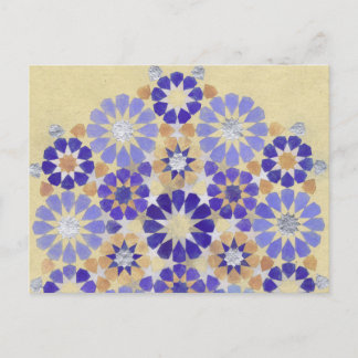 Postal de geometría islámica 'Purple Haze'