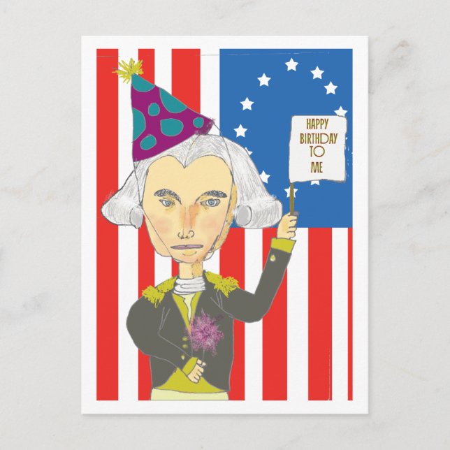Postal de George Washington (Anverso)