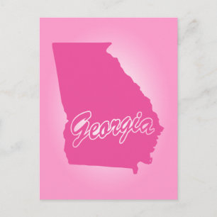 Postal de Georgia del Estado Rosa