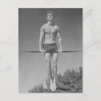 Postal de gimnasta vintage