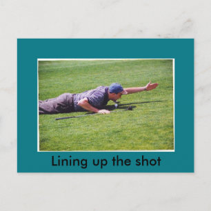 Postal de golf Goofy