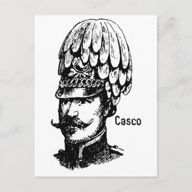 Postal de Gorras de época (Anverso)