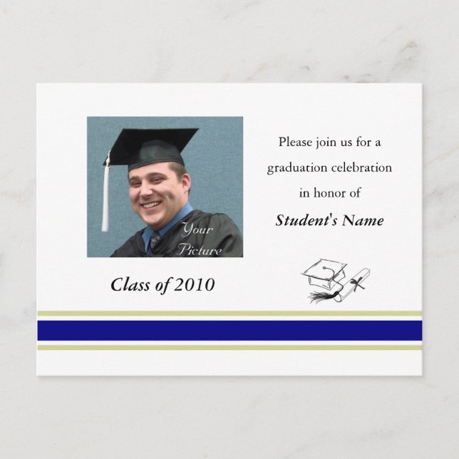 Postal de graduación escolar (Anverso)