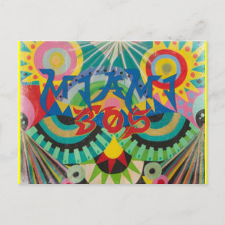 Postal de graffiti Miami 305