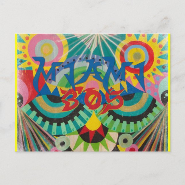 Postal de graffiti Miami 305 (Anverso)