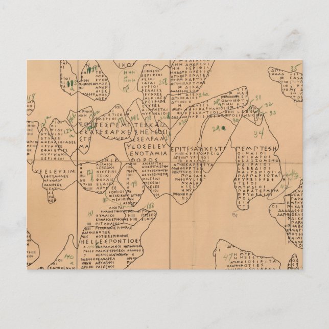 Postal de gráfico epigráfico (Anverso)
