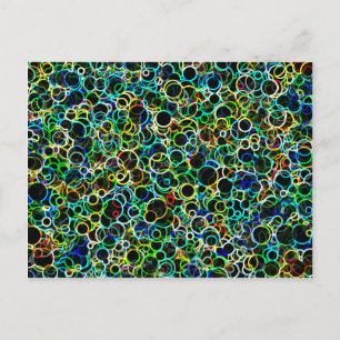 Postal de grandes círculos neonatos