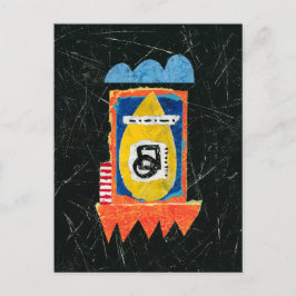 Postal de grito feliz - Arte abstracto