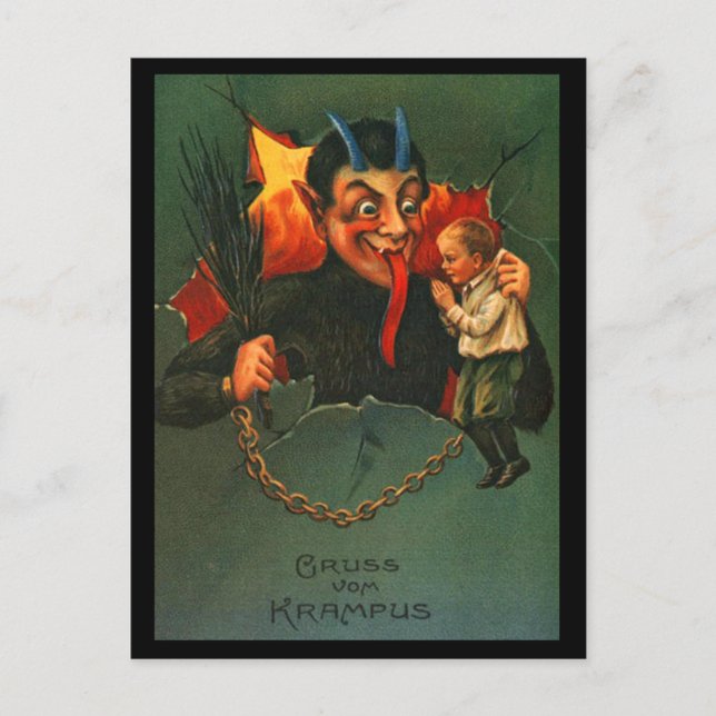 Postal de Gruss Vom Krampus (Anverso)