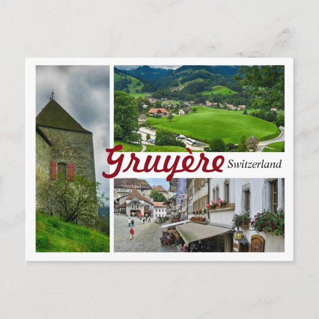 Postal de Gruyère Suiza (Anverso)