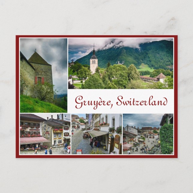 Postal de Gruyère, Suiza (Anverso)