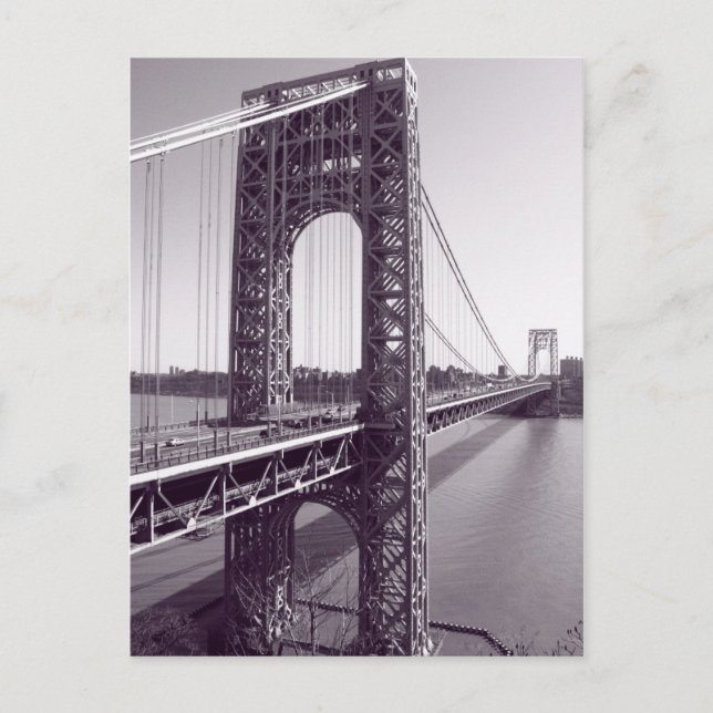 Postal de GWB en tonos azules (Anverso)