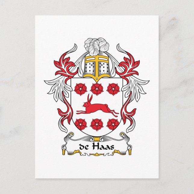 Postal de Haas Family Crest (Anverso)