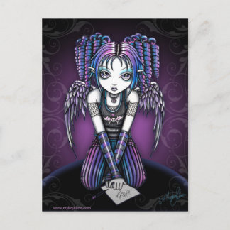 Postal de hadas Ariel Gothic Knealing