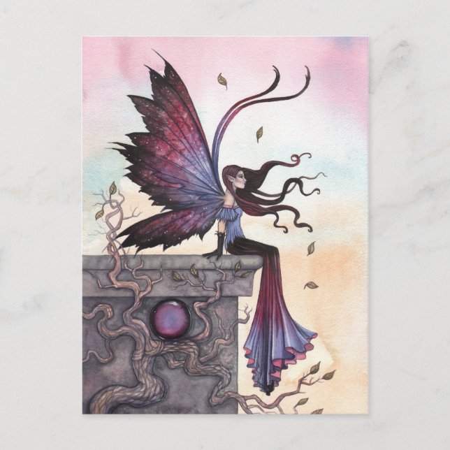Postal de hadas de Amethyst Dream Fantasy Fantasy (Anverso)