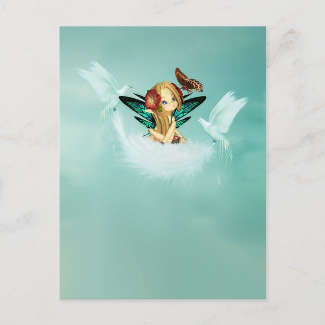 Postal de hadas de corte - Ideal para coleccionist (Anverso)