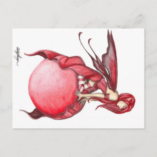 Postal de hadas de escarlata