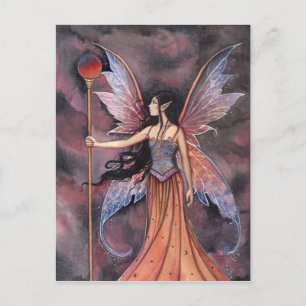 Postal de hadas de fuego de Molly Harrison