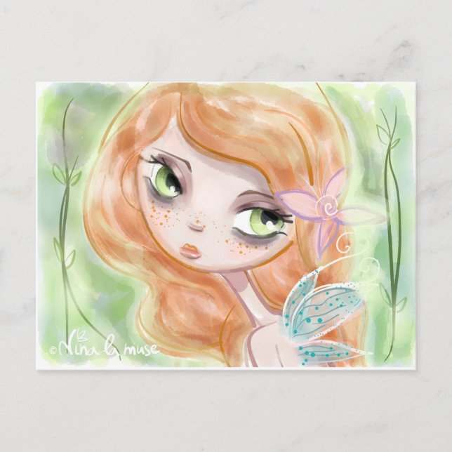 Postal DE HADAS del DIBUJO ANIMADO (Anverso)