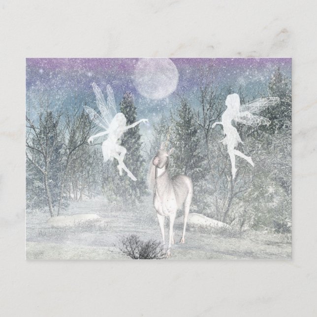 postal de hadas mágicas (Anverso)