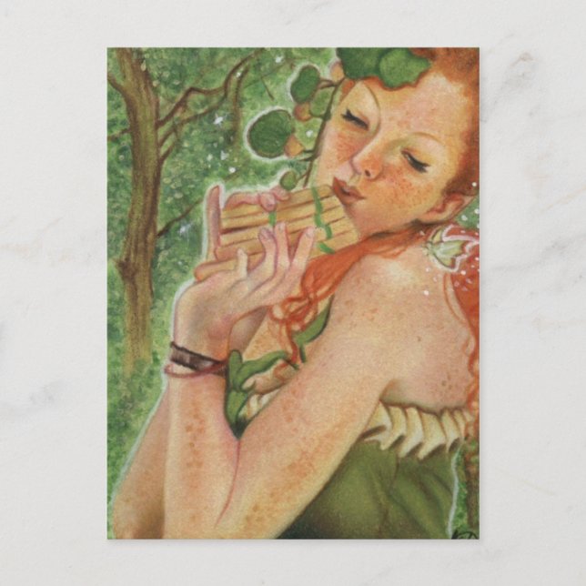 Postal de hadas ninfas irlandesa (Anverso)