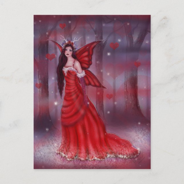 Postal de hadas valentina de Aneira por Renee (Anverso)