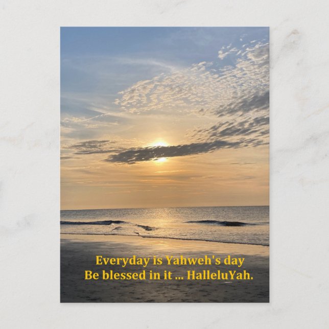 postal de HalleluYah sunrise (Anverso)