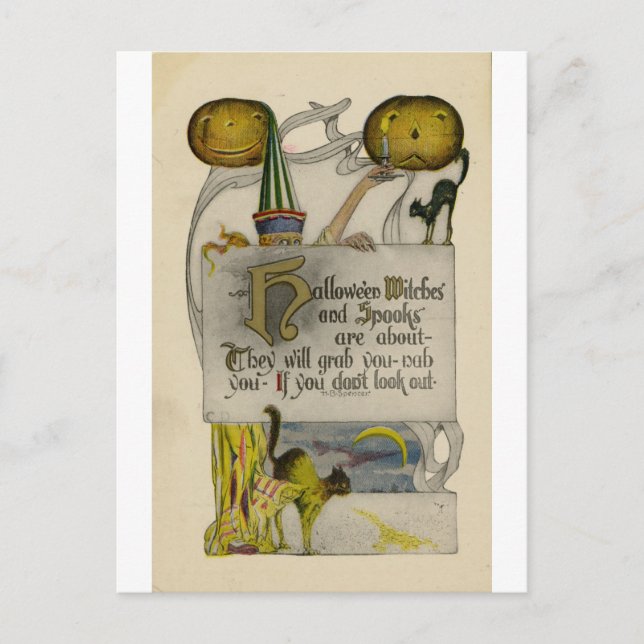 Postal de Halloween (Anverso)