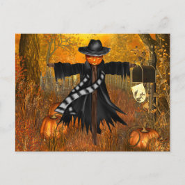 Postal de Halloween con escarnio