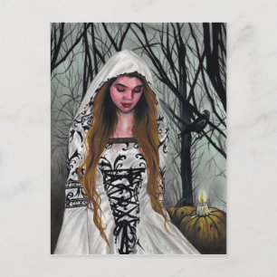 Postal de Halloween de buena bruja