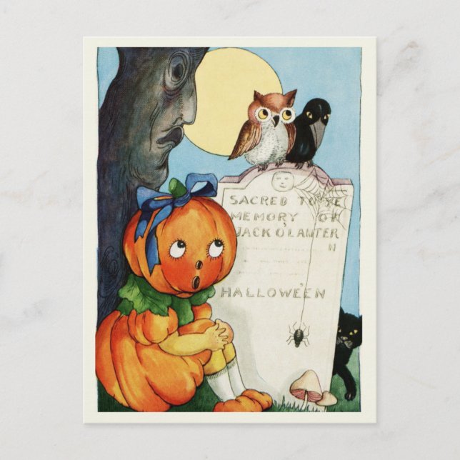 Postal de Halloween de época (Anverso)