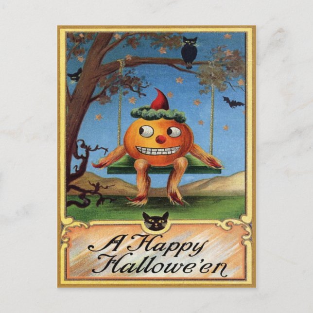 Postal de Halloween de época (Anverso)