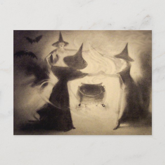 Postal de Halloween de época (Anverso)