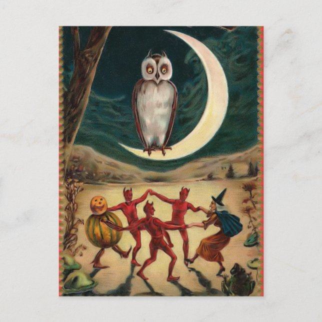 Postal de Halloween de época (Anverso)