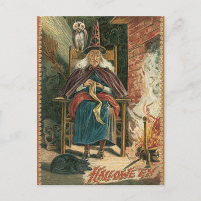 Postal de Halloween de época (Anverso)