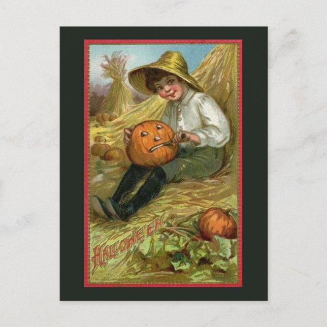 Postal de Halloween de época (Anverso)