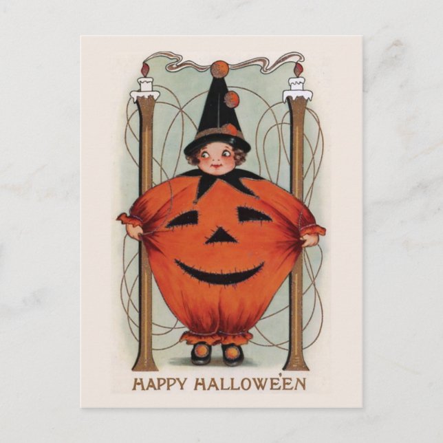 Postal de Halloween de época (Anverso)