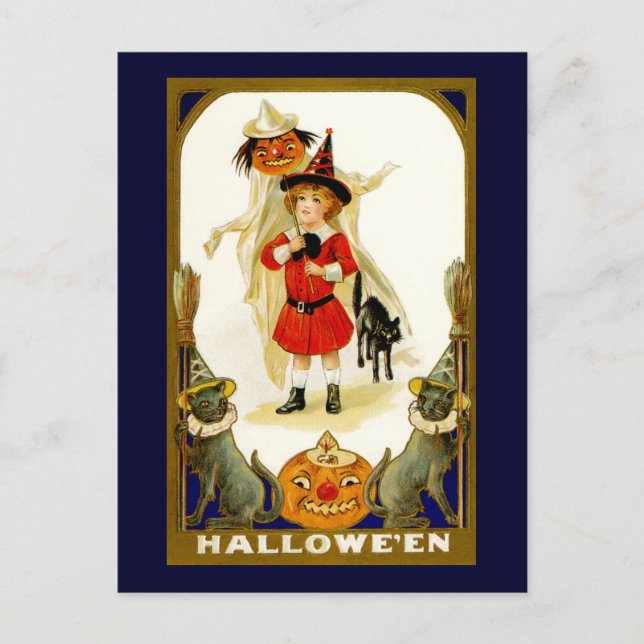 Postal de Halloween de época (Anverso)