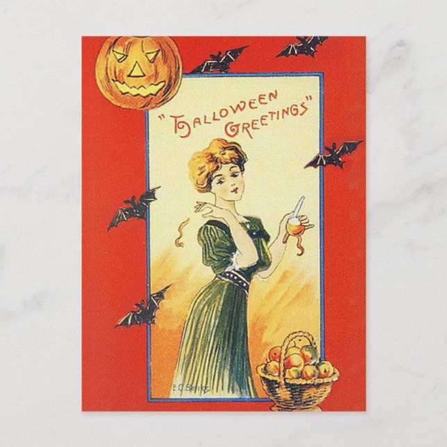 Postal de Halloween de época (Anverso)