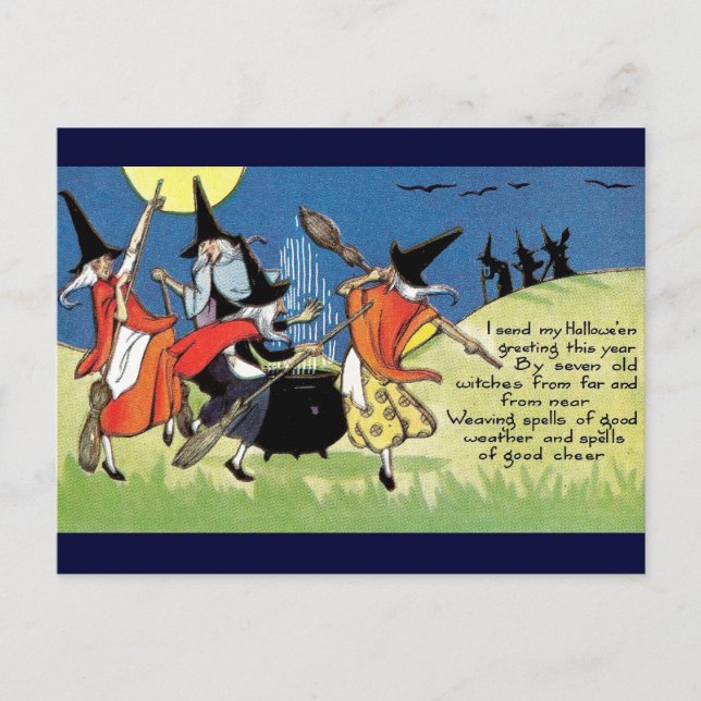 Postal de Halloween de época (Anverso)