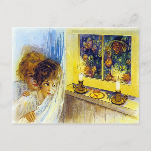 Postal de Halloween de época (Anverso)