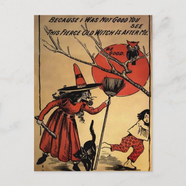 Postal de Halloween de época (Anverso)