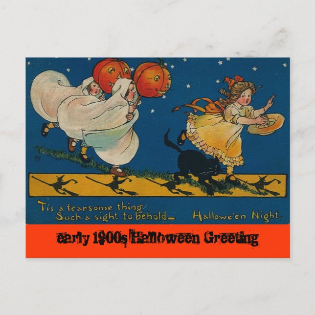 Postal de Halloween de época (Anverso)