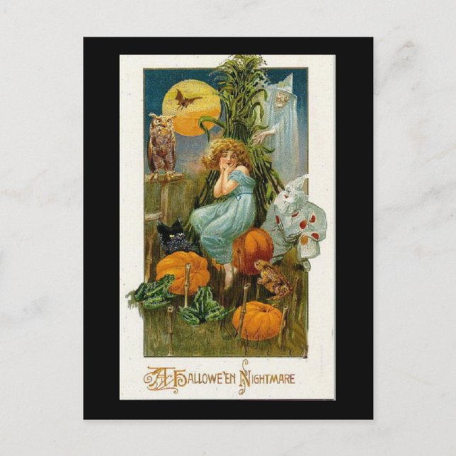 Postal de Halloween de época (Anverso)