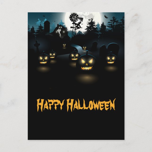 Postal de Halloween de Ghoulish (Anverso)