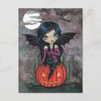 Postal de Halloween de PIxie de calabaza