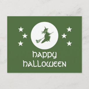 Postal de Halloween de regalo, verde
