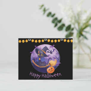 Postal de Halloween de Scary Kitty